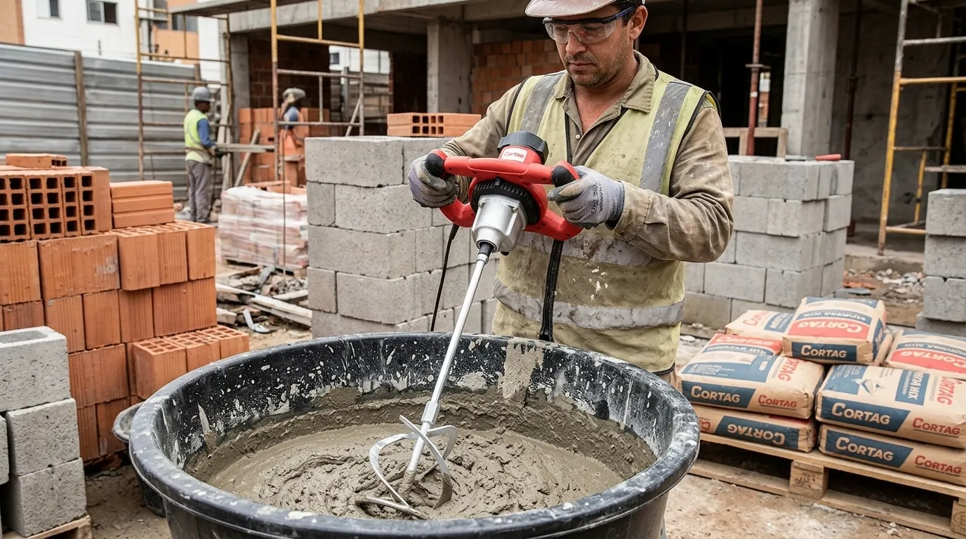 Comparativo de misturadores elétricos para argamassa