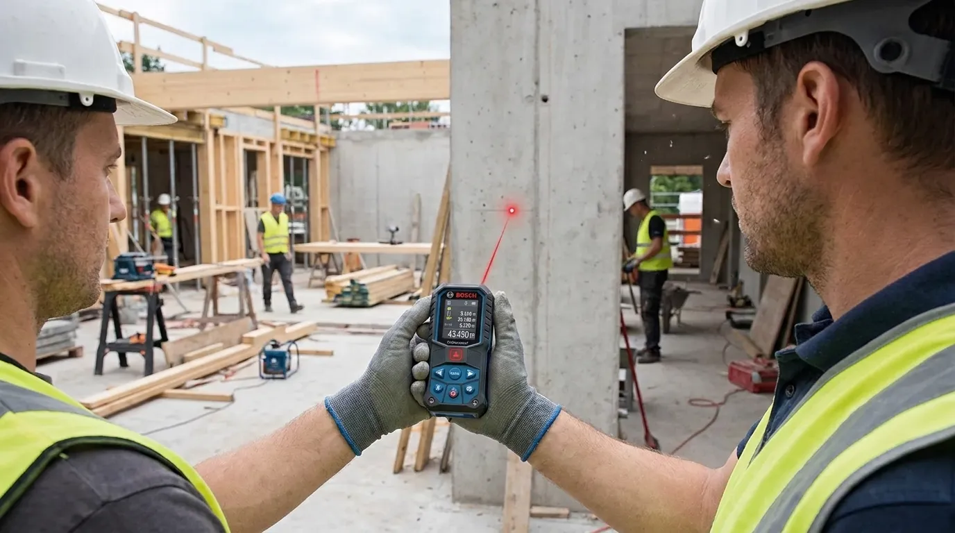 Comparativo técnico entre trenas digitais a laser para construção civil
