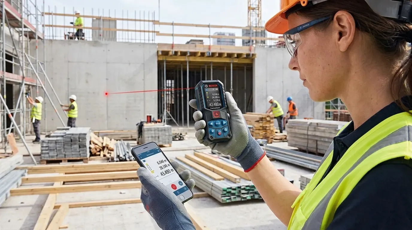 Trena Laser Bosch com tecnologia Bluetooth para construção civil
